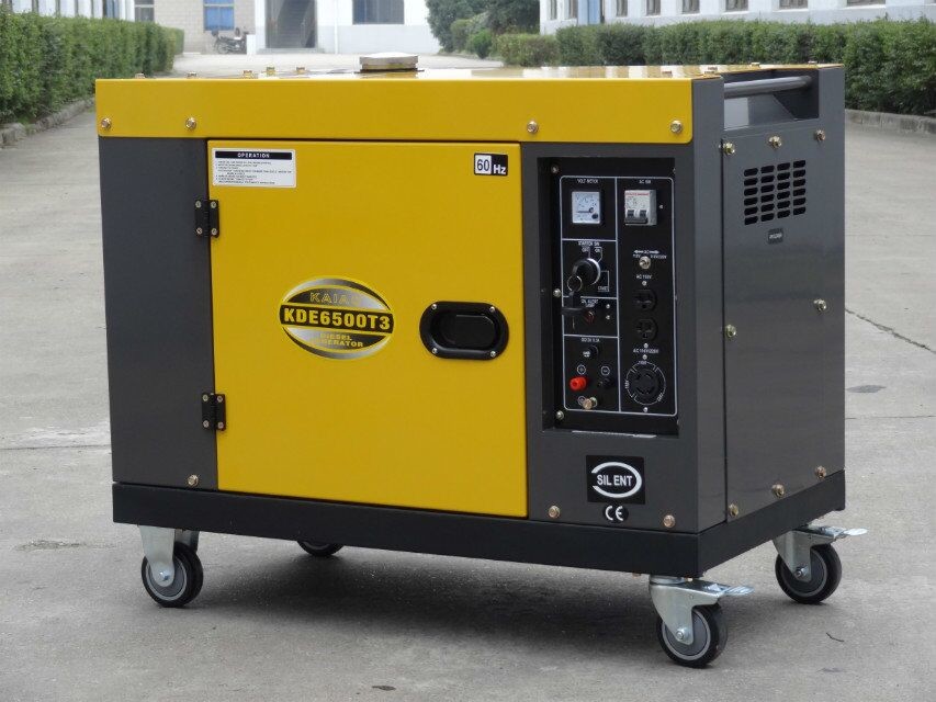 одиночный цилиндр 7kva 3 генератор участка 60hz молчаливый дизельный
