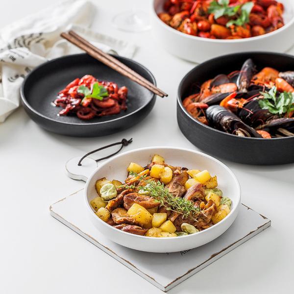 5 Inch Edge Guard Porcelain Banquet Dinner Plates Dinnerware