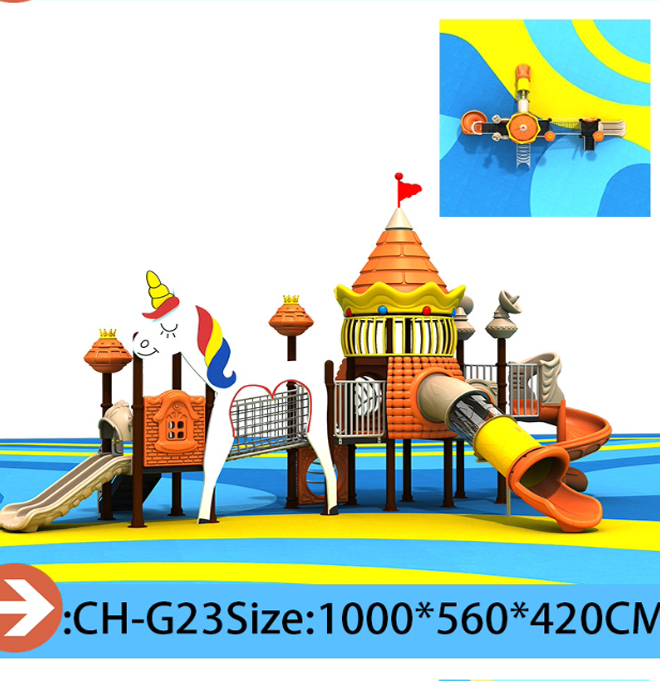 Pumpkin  Robot Theme Large Outdoor Playground Slide  Custom Plastic Combination Slides Climbing Tunnels Adventure Tubes for Parks Kindergartens  Resorts