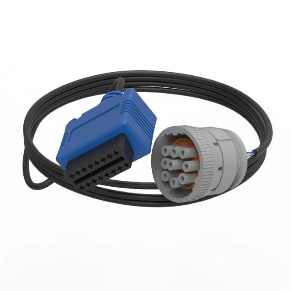 Te Connectivity Gray J1939 Male to OBD II SAE J1962 Female Automotive Diagnostic Cable Assembly