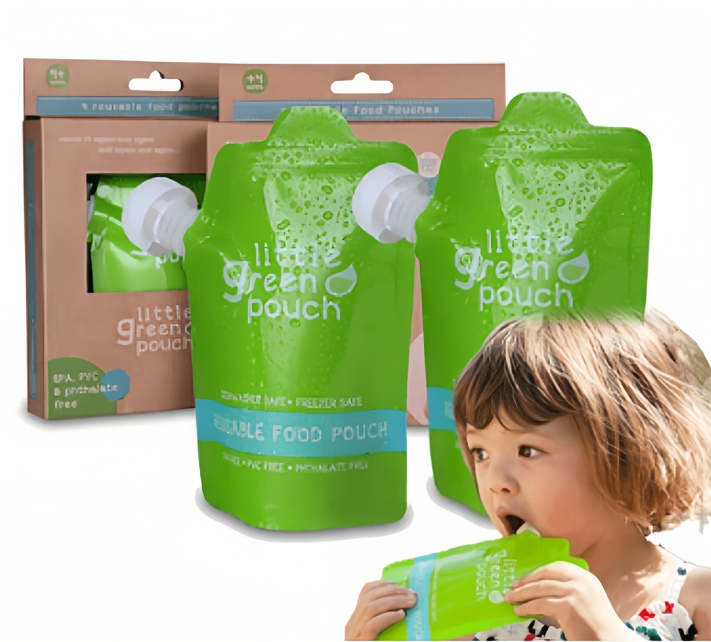 180ml Baby Food Packaging Lightweight Custom Spout Pouch Easy To Open