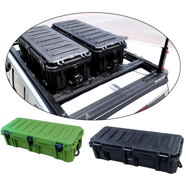 Off-Road 110L Green Rugged Cargo Overlanding Cases Universal Fit for All Vehicles