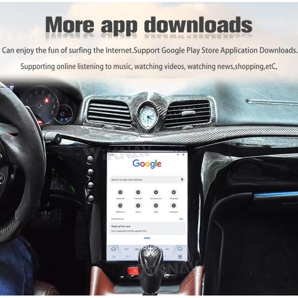 Андроид 11 13,6» автомобильных радиоприемников экрана касания для ОБЩЕГО РУКОВОДСТВА GranTurismo 2007-2017 Maserati GT