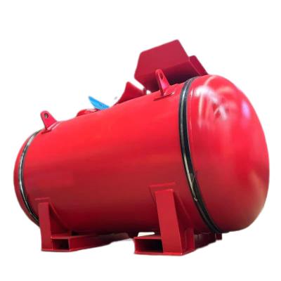16MnDR 10mm réservoirs de pression horizontale pour -40- 70 C température de conception et 0,788 Nm3/S capacité de ventilation
