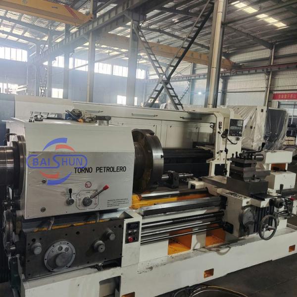 QK1327X1500 Máquina eléctrica de roscado de tubos de chuck 800 mm Swing