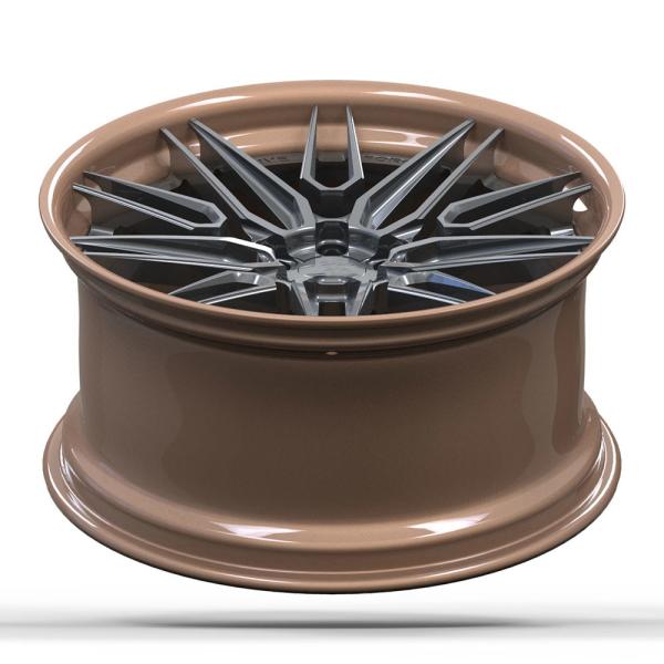 Отполированная золотом сторона почищенная щеткой центром Моноблок выковала колеса с ФЭА анальным