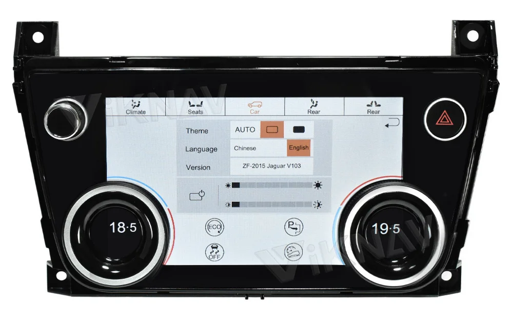 Android10 LCD Автомобильный кондиционер Климатический блок управления Панель для Jaguar XJ XJL 2009-2018