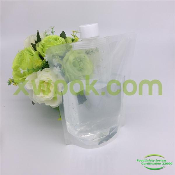 Stand Up Storage Packing Bags Clear Energy Drink Packaging Plastic Water Reusable