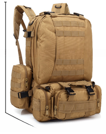 Sac à dos en tissu oxford 55L 600D étanche à l'eau et à l'humidité pour les activités sportives