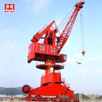 40 Ton - 60 Ton Lattice Boom Harbour Portal Jib Crane Cabin Control