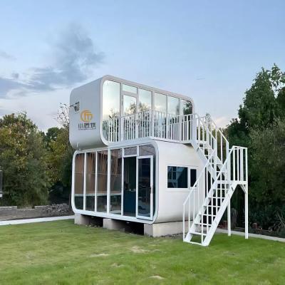 Luxury Apple Pod Space Modular Capsule House 2-Story Apple Cabin Mobile Home