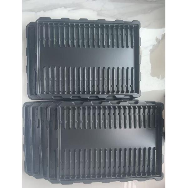 Electronic Component Industrial Hardware Packaging Black Blister Tray PS Thickened Anti-Static Blister Tray