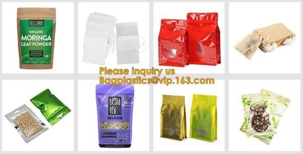 Drawstring Organic Durable Empty Tea Bag, Drawstring Cloth Cotton herbal sachet, Food Grade Kraft Paper pack