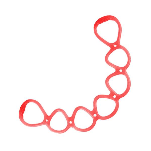 Silicone 7 Ring Stretch And Resistance Exercise Band Fitness Home Gym Physical Therapy Band