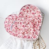 Boîtes cadeaux en carton rigide Mat Noir Rose Emballage fleuriste Bouquet Box