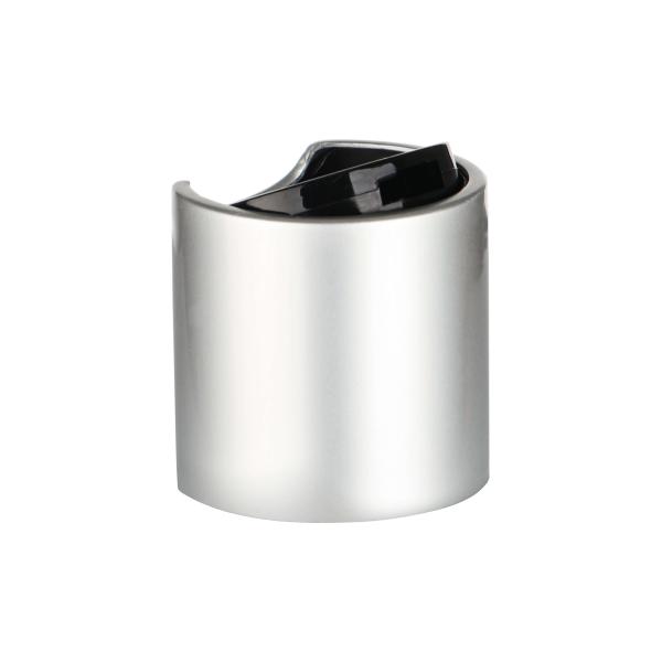 disc top cap 24mm high-quality silver smooth aluminum-shell plastic cosmetic bottle cap