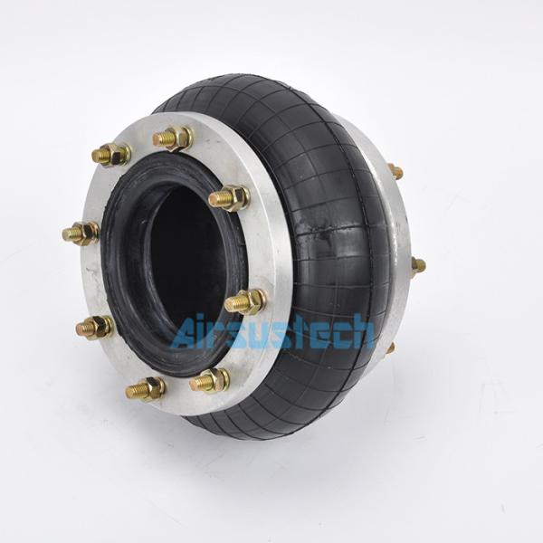 260130H-1 One Single Industrial Air Springs With M10 Aluminum Alloy And Rubber Airbags