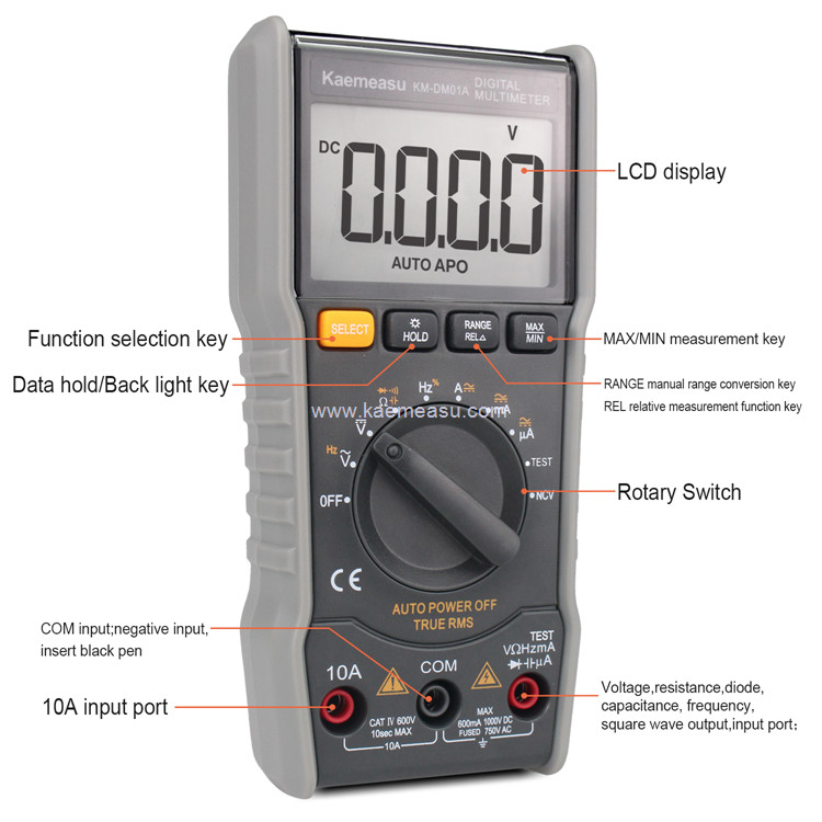 Kaemeasu 01A 6000 Счет цифрового мультиметра Кламмер OEM ODM
