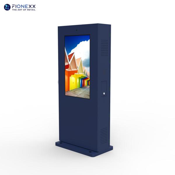 IP55 Rated  Air Colling 43inch Dual Sided Outdoor Digital Totem Nano Touch Screen
