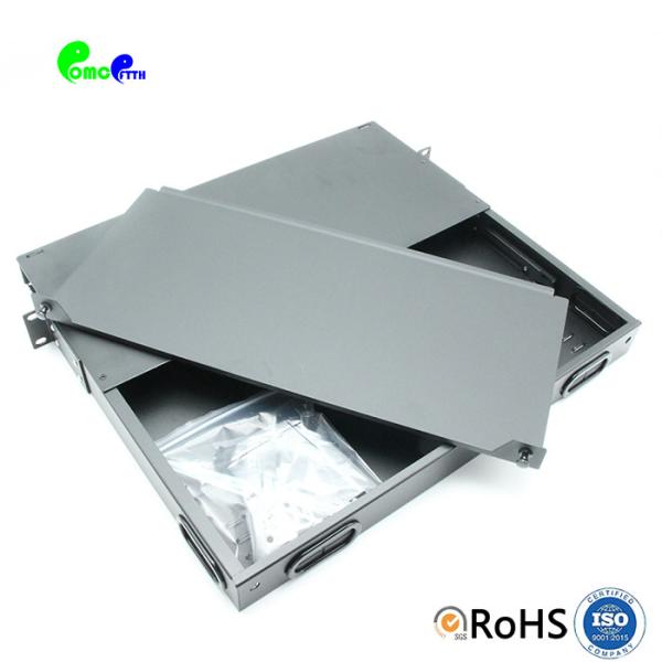 1U Fiber Optic MPO Patch Panel 4 Modules Type Fiber Distribution Frame