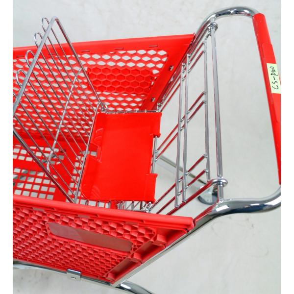 Fashionable Plastic Shopping Trolley Plastic Grocery Carts With Baby Seat