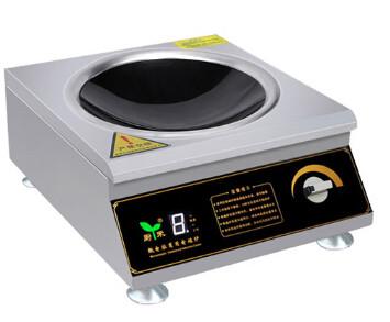 Induction Electric Single Wok Burner With Humanized Magnetic Switch Design