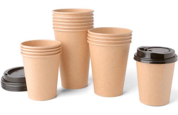 12OZ CUSTOM PRINTED DISPOSABLE COFFEE CUPS KRAFT PAPER ECO FRIENDLY PAPER CUPS