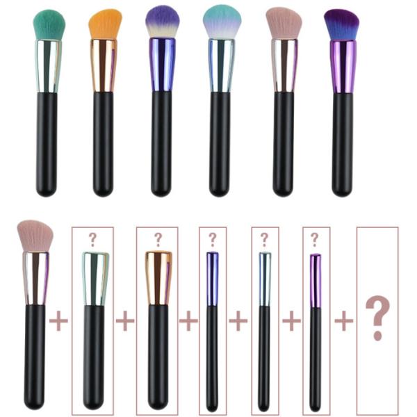 Ferrule щетки макияжа жестокости Blusher щетки учреждения свободного лицевого алюминиевого одиночный