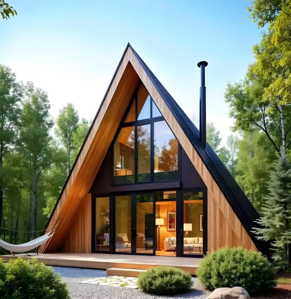 China Yoncheng Custom Made Glamping Outdoor Living Prefab Modern Eco Friendly Lightweight Galvanized Steel Structure House