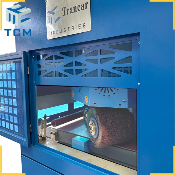 Steel Metal Sheet Polishing Machine Automatic Sanding Deburring Ss Sheet Buffing CE