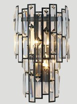 Стена Кристл нержавеющей стали AC220V современная освещает ясный расположенный ярусами Sconce стены Кристл