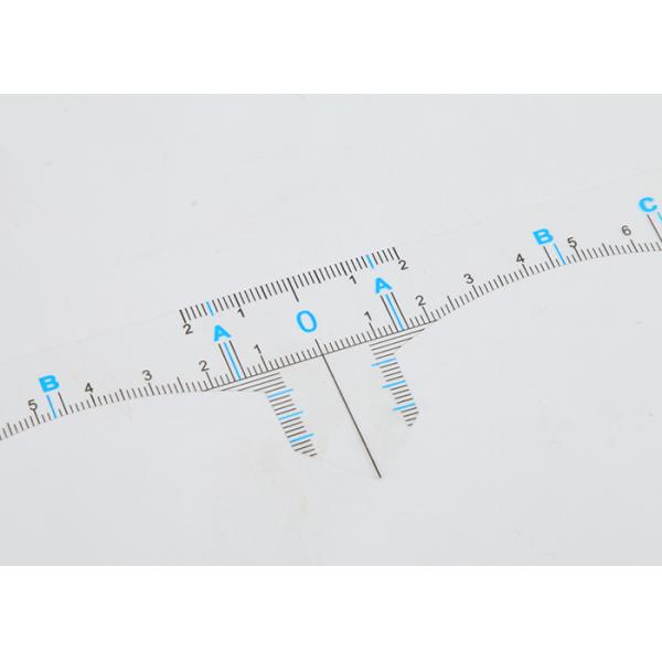 OEM Disposable Transparent Eyebrow Ruler Sticker For Microblading Eyebrow Measuring Tool