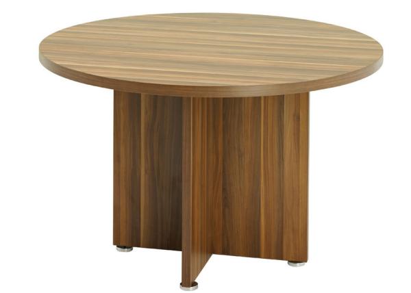 Dia 800 - 1200mm Custom Made Conference Tables With Crossed Wooden Leg
