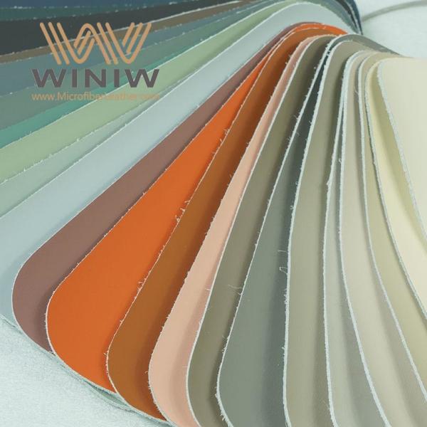 Microfiber Nappa Faux Grain Leather Nylon Polyurethane For Sofa Upholstery