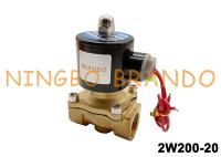 válvula de bronze direta AC110V da válvula de solenoide do NC da maneira de 2W200-20 3/4