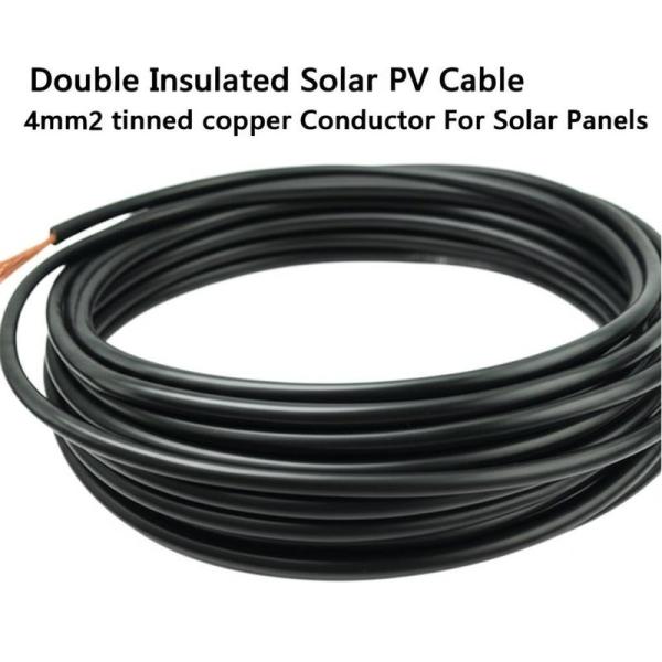 Le double a isolé le câble solaire 56/0,3 conducteurs de picovolte pour les panneaux solaires