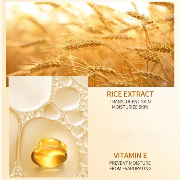 Skin Whitening Face Cream Moisturing Rice Enzyme Cream 41% Glowing Look Skin Barrier