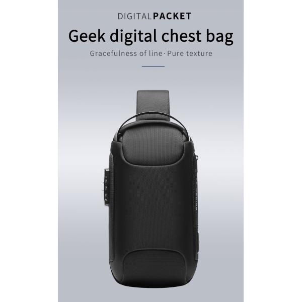 Оптовая водонепроницаемая дизайнерская противоугонная сумка на заказ с логотипом USB для мужчин