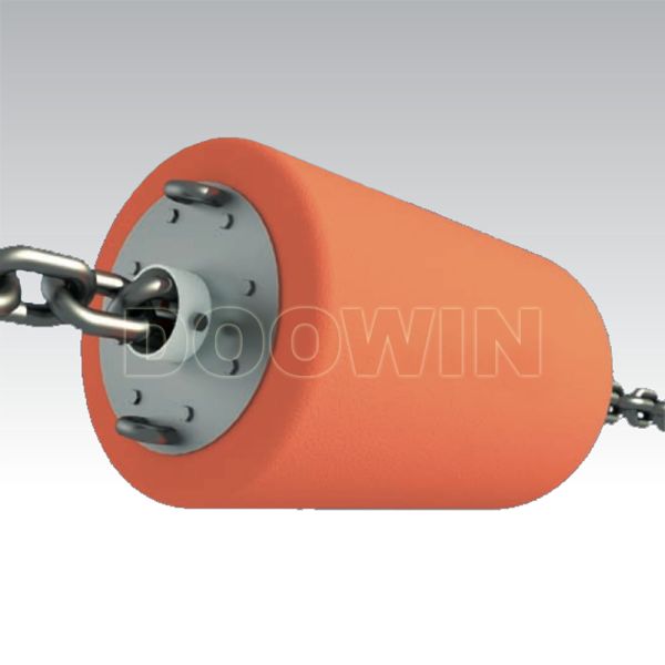 Corrosion Resistant Through Chain Mooring Buoy Cylindrical With Galvanized Swivel Fittings