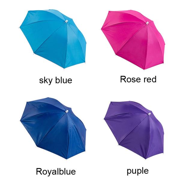 Sun-UV Protection Custom Logo Printing Head Hat Shape Umbrella for Adults and Kids