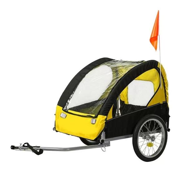 Child Stroller Carrier Bike Trailer Pet Outdoor Camping Trailer with Front 14 Tire