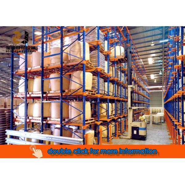 Heavy Duty Drive In Warehouse Racks / Industrial Metal Racks For Storage