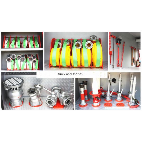 5000-7000l Special Purpose Truck , Water Tanker Fire Eengine Foam Fire Fighting Truck With 50m Work Height