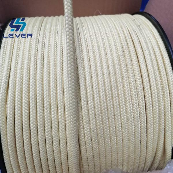 Breaking 353N Glass Tempering Dia 5mm Aramid Fiber Rope