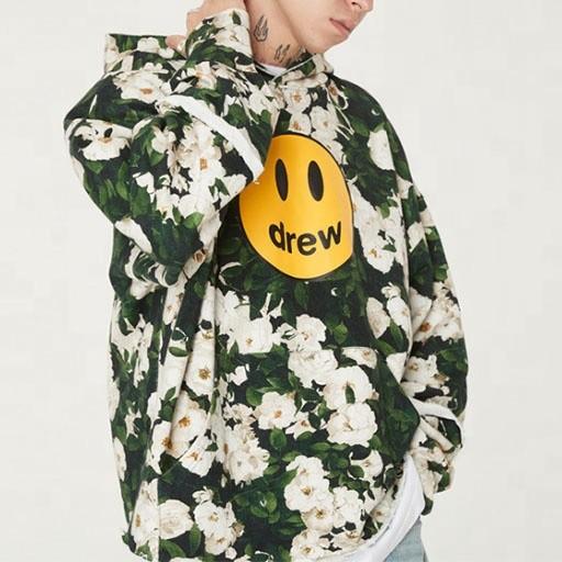 Fashion Oversized High Neck Pullover Sweater Hoodies Mens Nylon Cotton