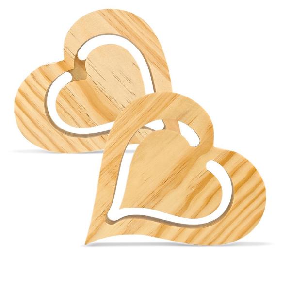 Blank Heart Shaped Sublimation MDF Ornaments For Sublimation Photo Printing