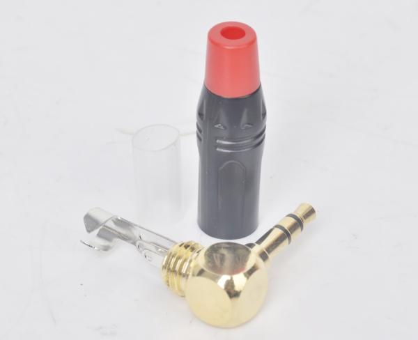 Audio Cable Connectors 3.5mm Head Plating True Gold Stereo Audio Plug ZL303