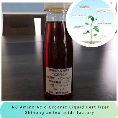 Density 1.15-1.17 Amino Acid 50% With 100g/L Free Amino Acid For Vegetable Spray