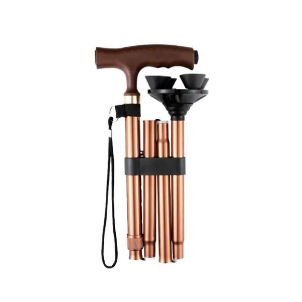 Disabled Four Legs Medical Walking Crutches Aluminium Alloy For Outdoor