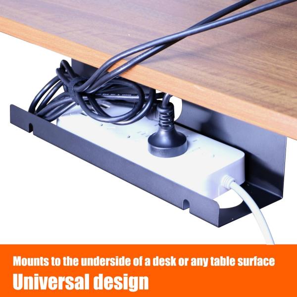 ISO9001 Rohs CE Under Desk Metal Cable Tray para gerenciamento de fios de computador de escritório